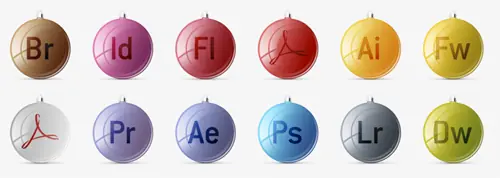 Iconos de Adobe en .PSD