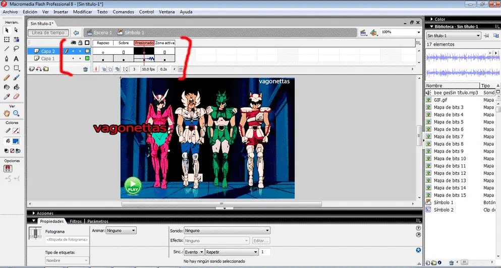 hacer boton flash