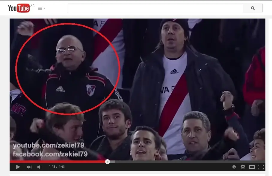 Indio Solari estuvo en la hinchada de river y te lo muestro