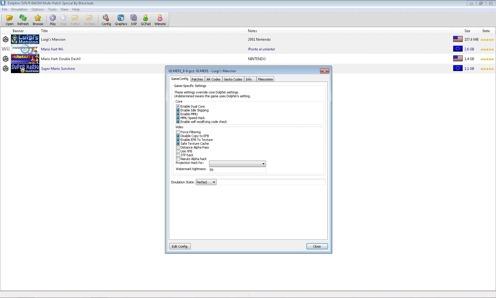 Configurar Dolphin SVN R 6063M Multi-Patch para aumentar fps