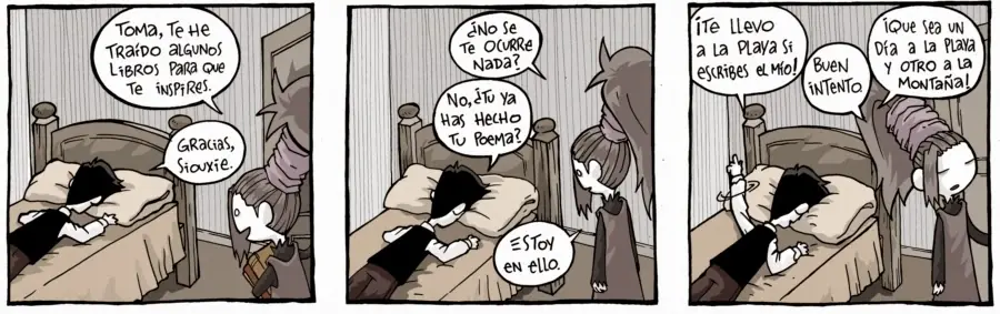 El joven Lovecraft IX: Tiras comicas