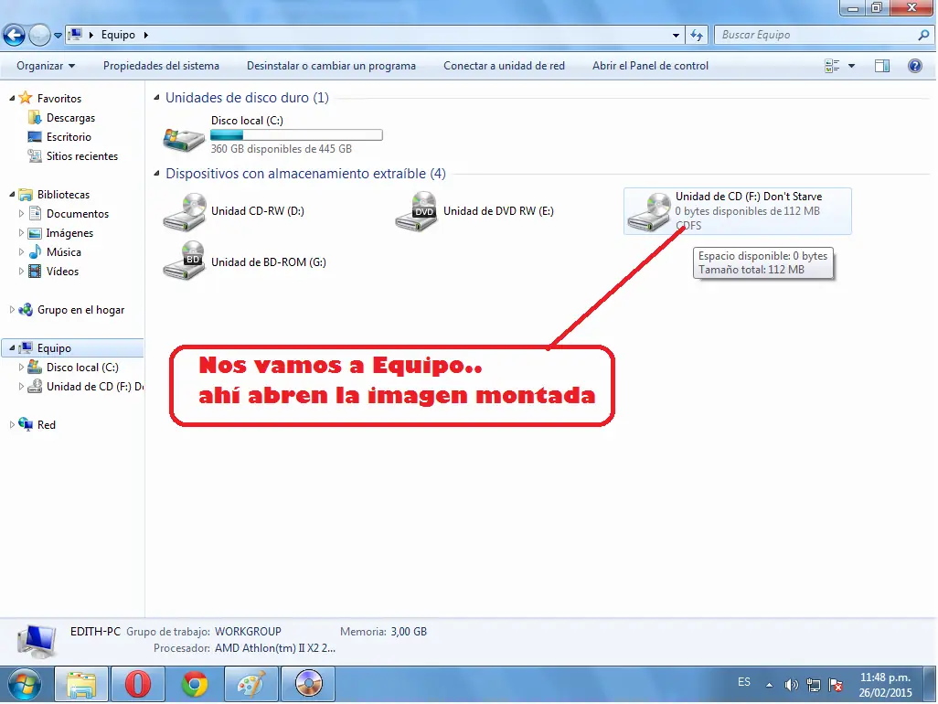 Descomprimir archivos iso