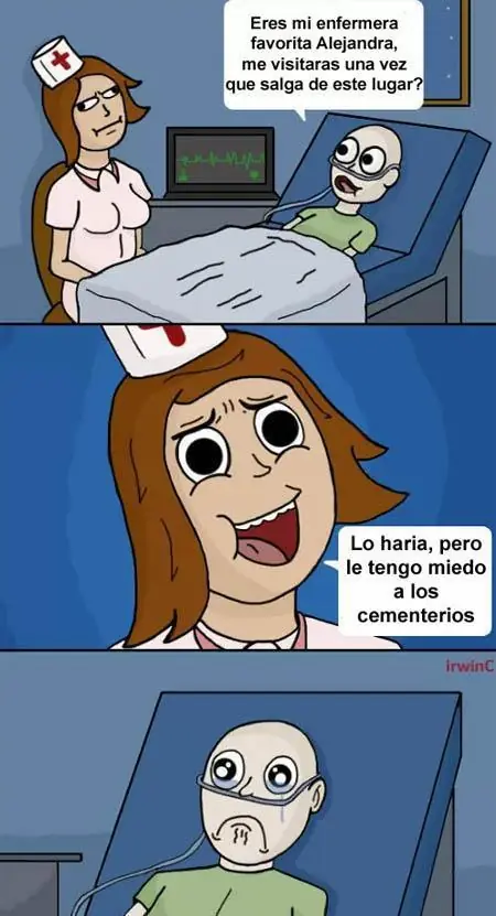 A mi me tenes que sacar la risa a tiros, (humoringa)