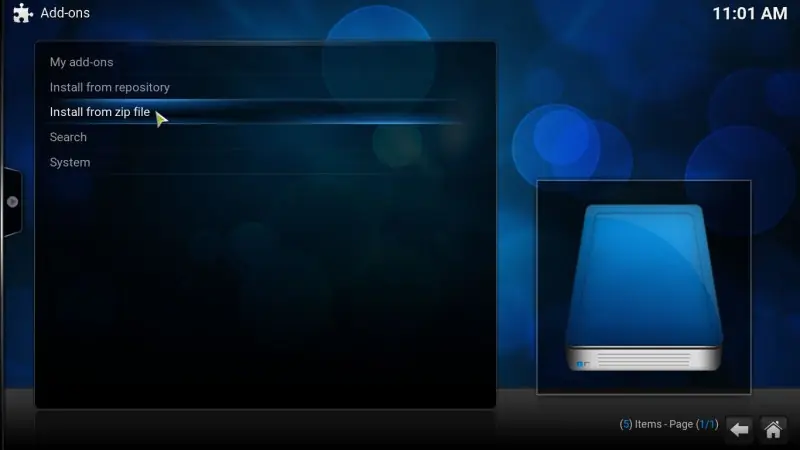Como configurar kodi media center 1