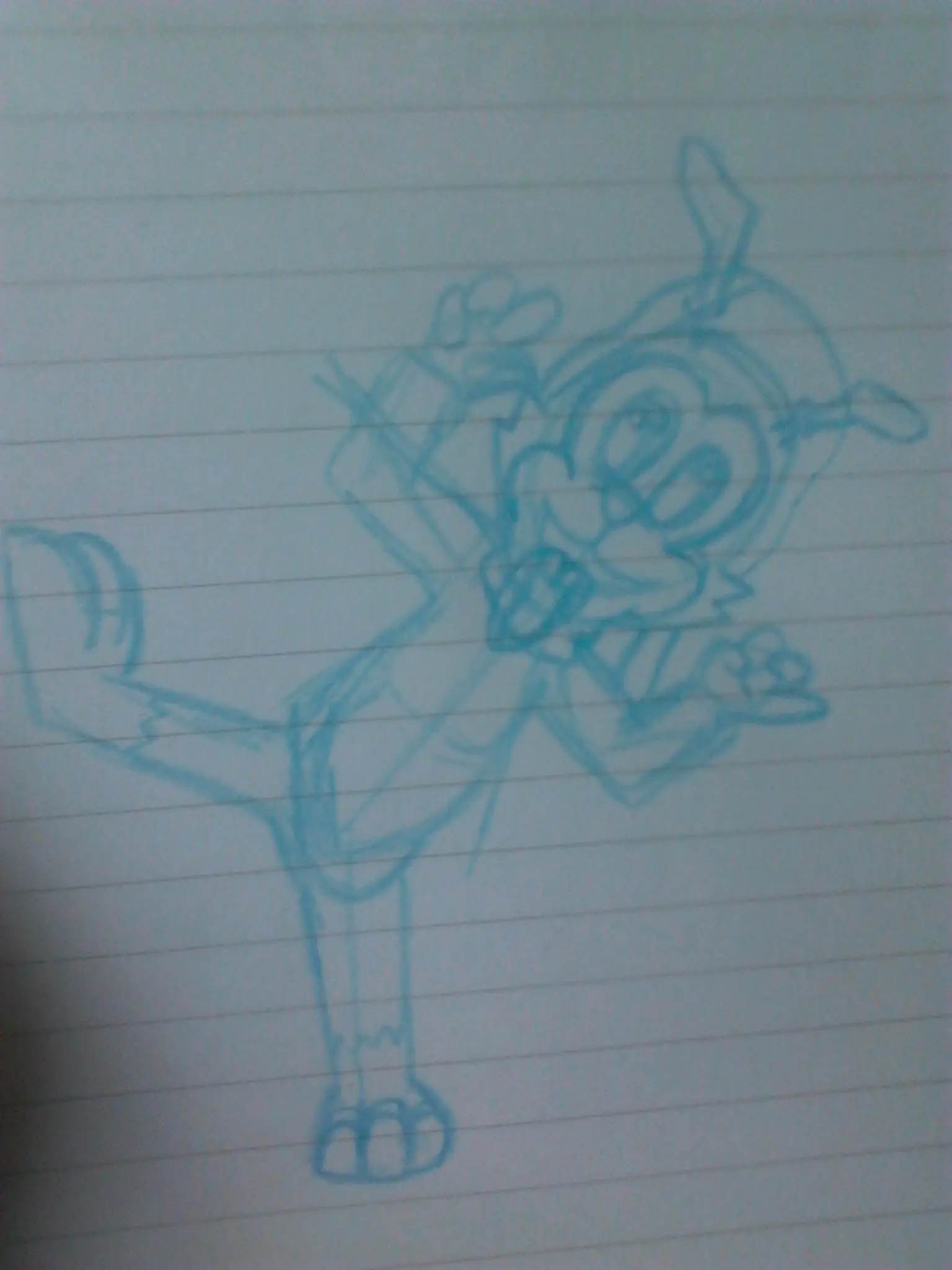 Dibujé a Wakko de animaniacs y te lo muestro