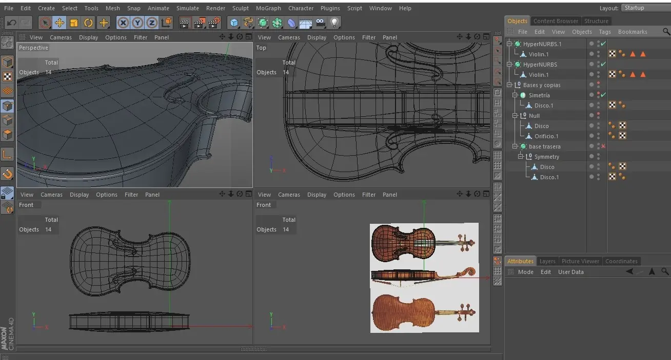 Taller de Violín 3d- Chuck3d