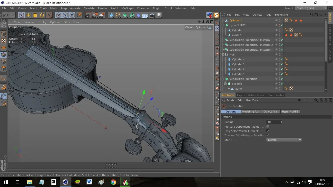 Taller de Violín 3d- Chuck3d