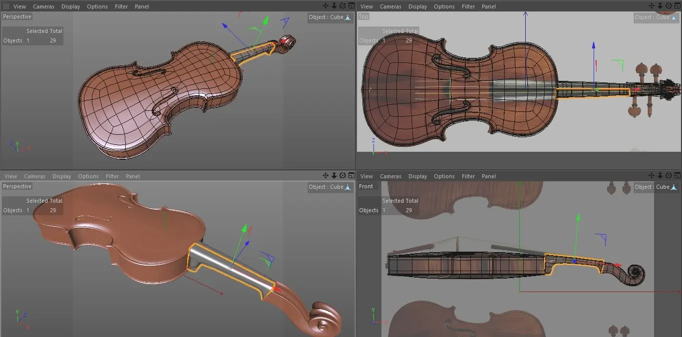 Taller de Violín 3d- Chuck3d