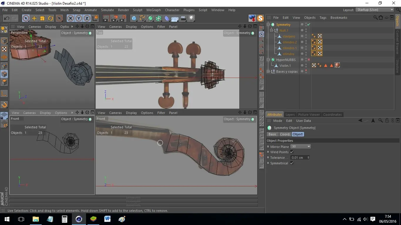 Taller de Violín 3d- Chuck3d