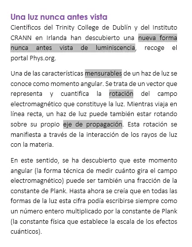 Físicos descubren una nueva forma de luz