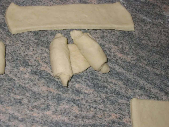 Cuernitos de grasa sin grasa pero riquisimos!