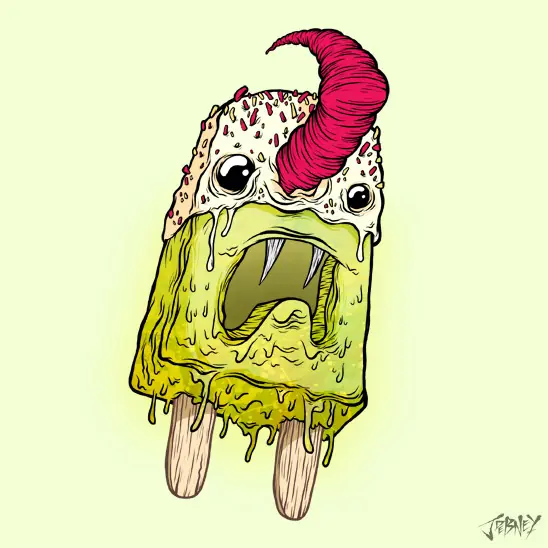 Jordan Debney Ilustraciones Grotescas desde Nueva Zelanda