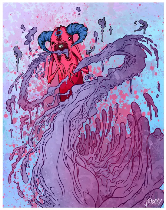Jordan Debney Ilustraciones Grotescas desde Nueva Zelanda