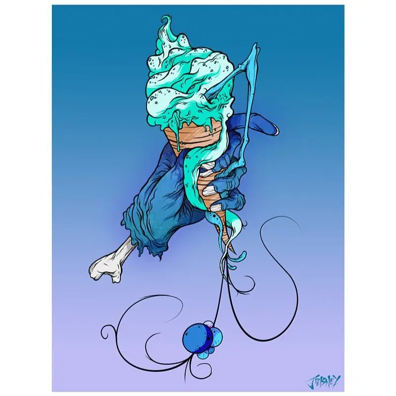 Jordan Debney Ilustraciones Grotescas desde Nueva Zelanda