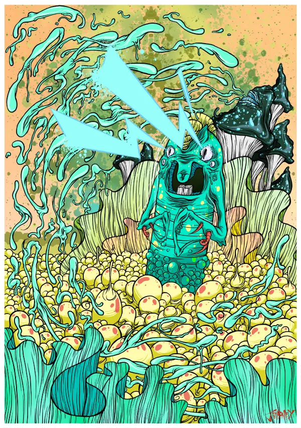 Jordan Debney Ilustraciones Grotescas desde Nueva Zelanda