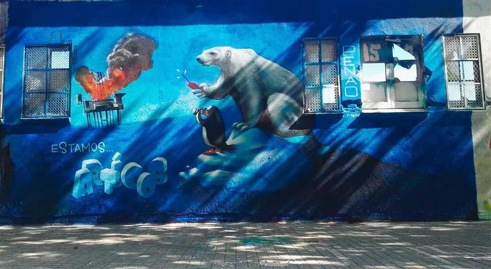 Un grafiti para salvar el ártico