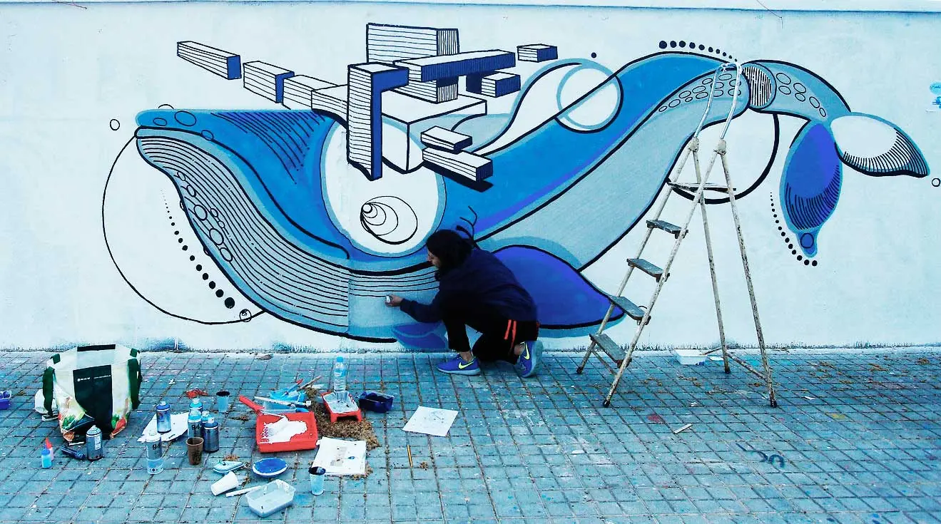 Un grafiti para salvar el ártico