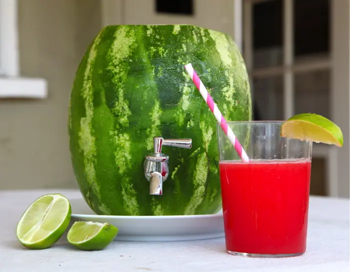 Te muestro como hacer un dispensador con una sandia