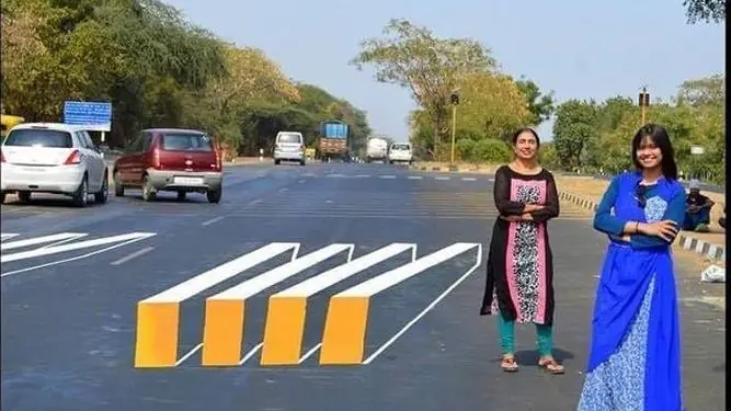 Ilusión óptica hace qué los coches reduzcan la velocidad
