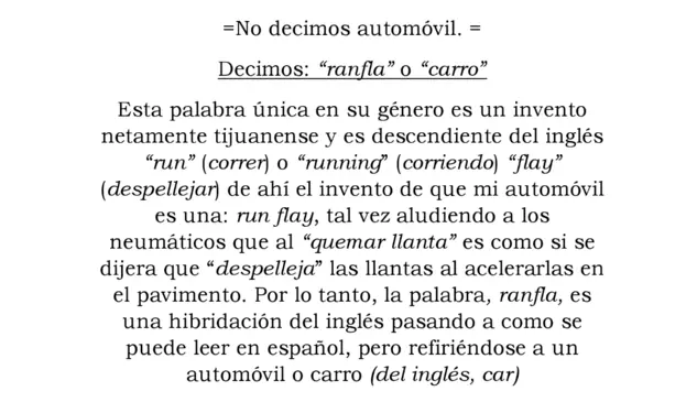 palabras y modismos de tijuana