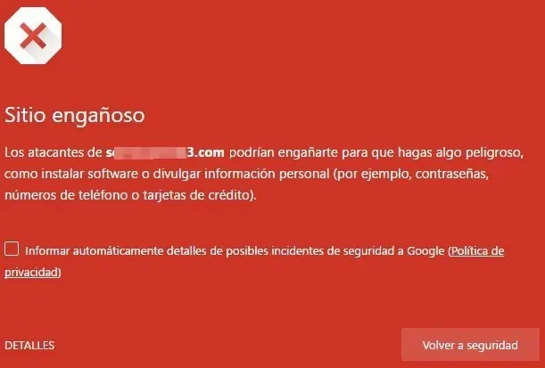 Solución al error URL maliciosa en los post