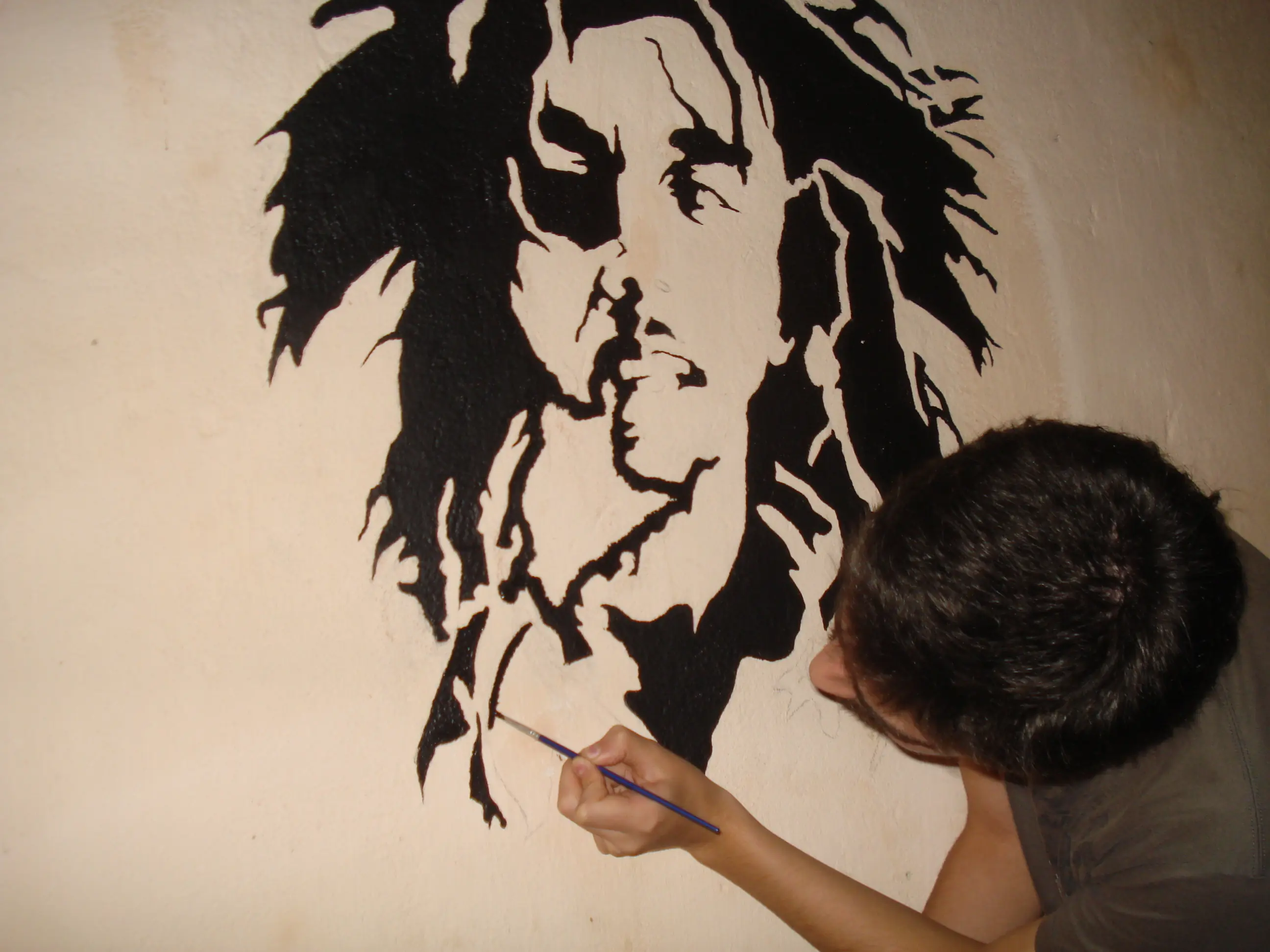Hice a Bob marley en mi pieza