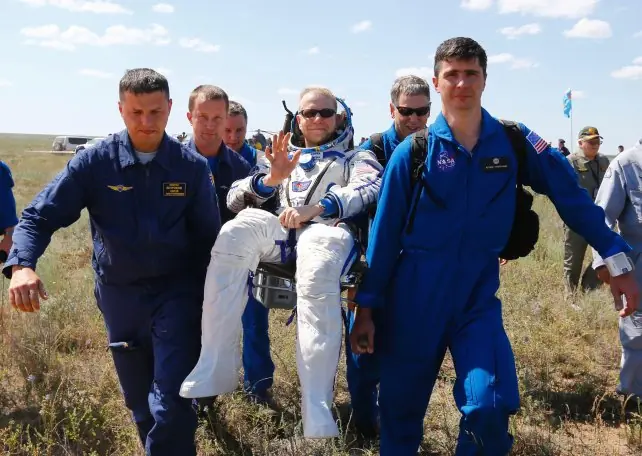 3 Astronautas de la ISS regresaron hoy a la Tierra