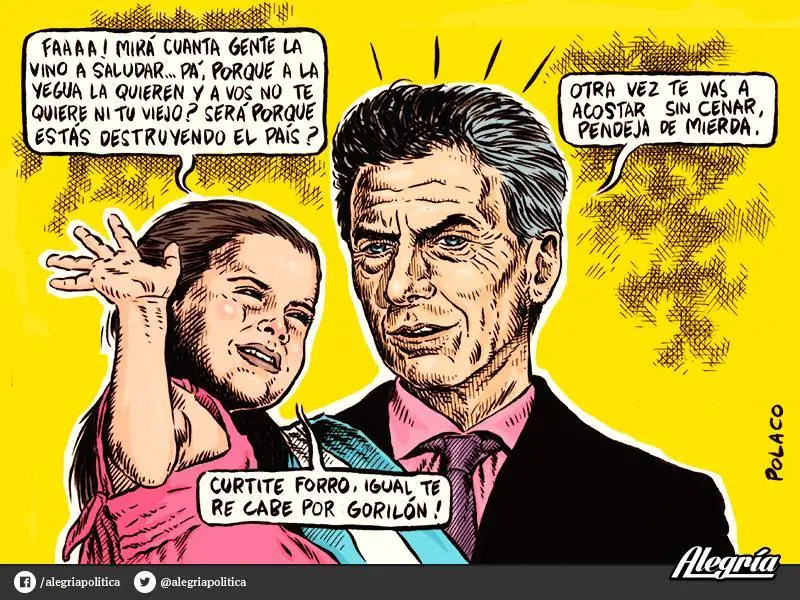 "Humor" K: pasa que te muestro la hipocresia...
