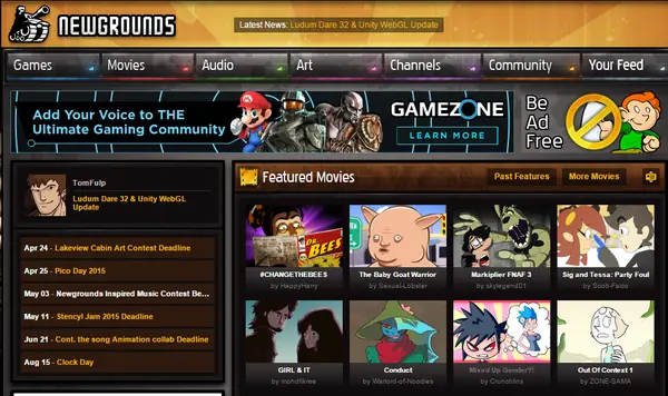 April Fools de Newgrounds... ¿Trump?