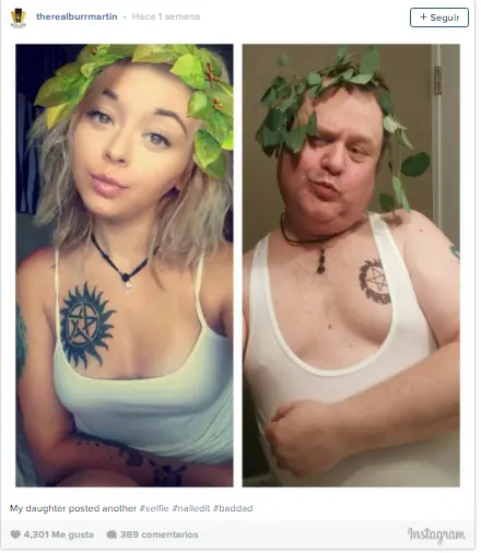 El padre la troleo fuerte porque se sacaba muchas selfies
