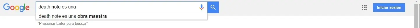 Autorrellenado de Google, que pone adjetivos a los Animes