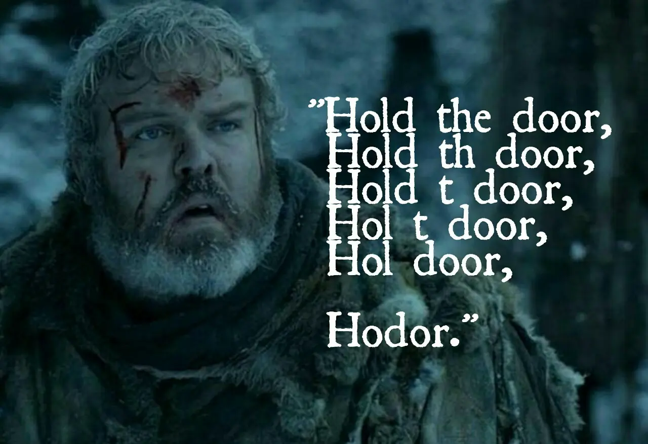 Memes y gif de la muerte de Hodor + Yapa