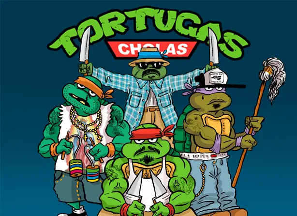 Te presento a los personajes de Las Tortugas Cholas