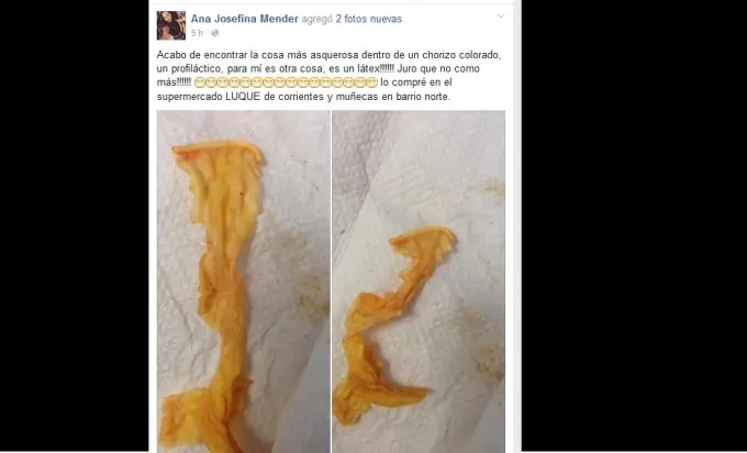 Compró un chorizo y le vino con un forro