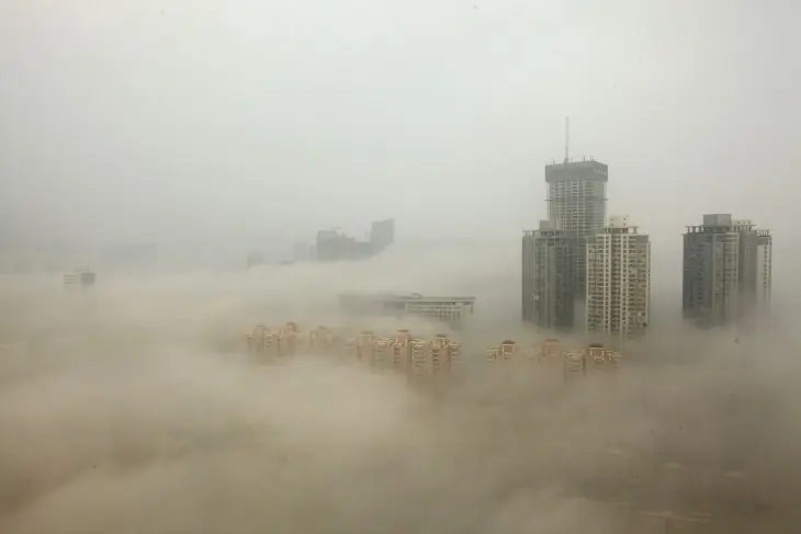 Fotos muestran hasta dónde ha llegado contaminación en china