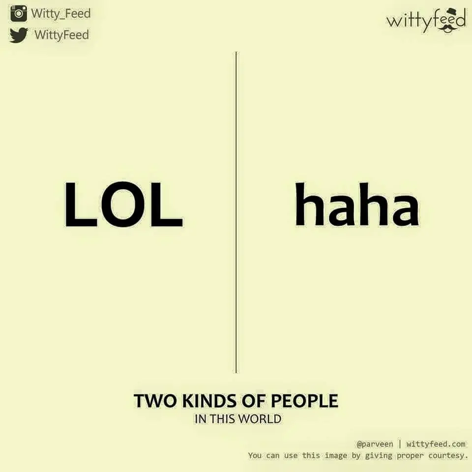Hay 2 tipos de personas en el Mundo