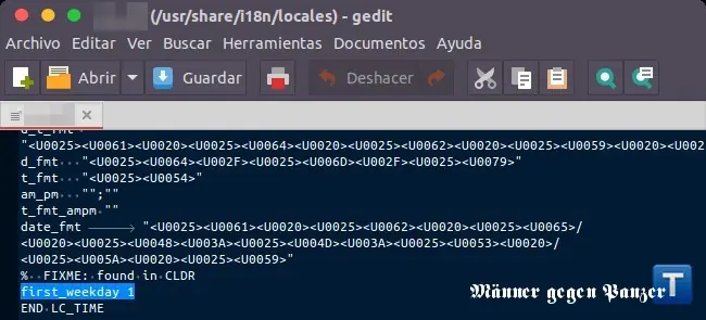 Cambiá el primer día del calendario [Ubuntu]