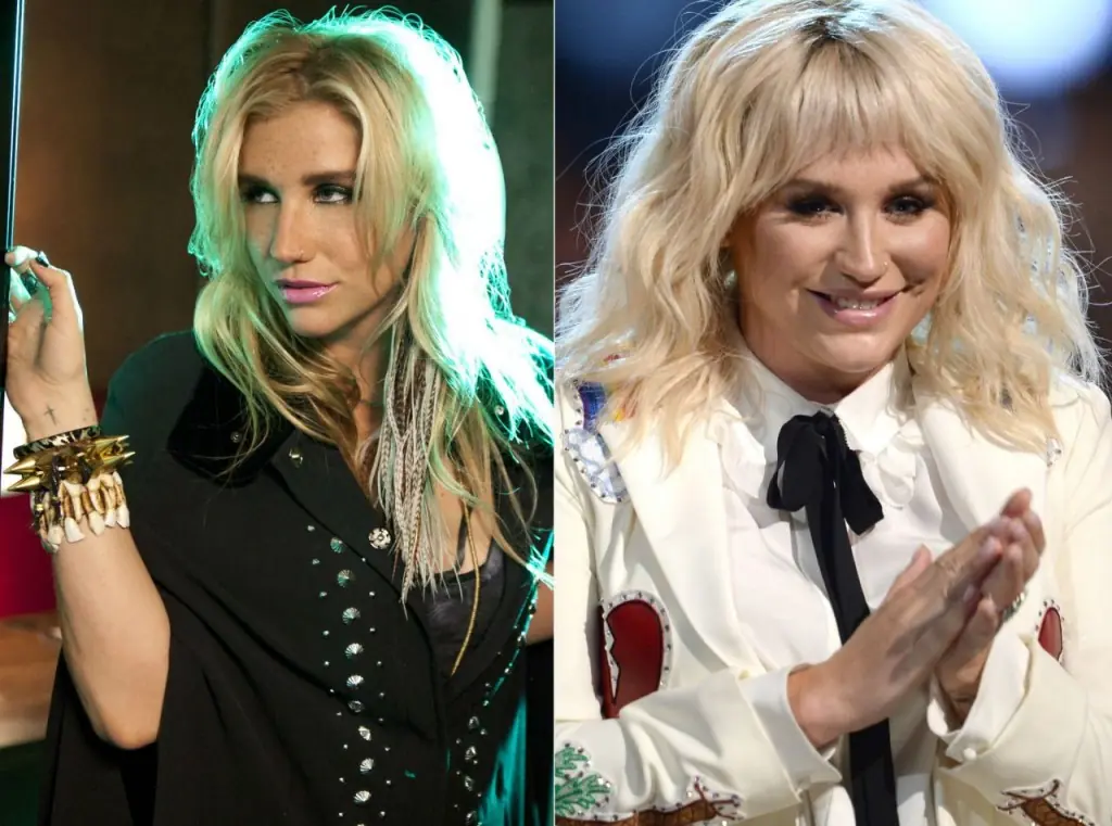 La increíble transformación de la cantante Kesha en 10 años