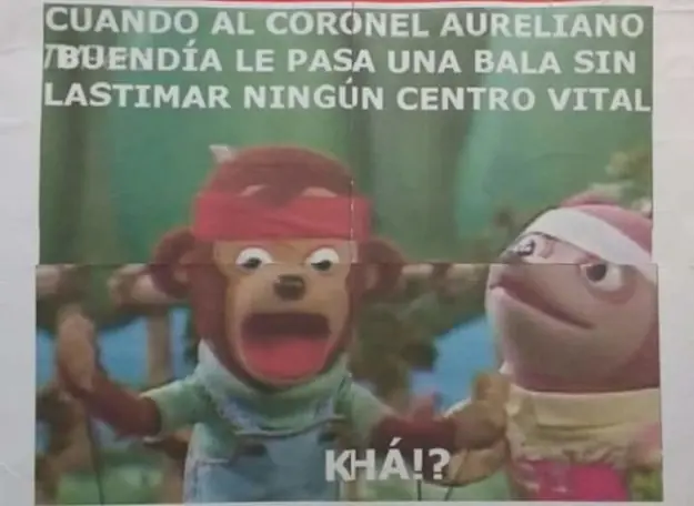 Estudiantes reescribieron 100 Años de Soledad con memes