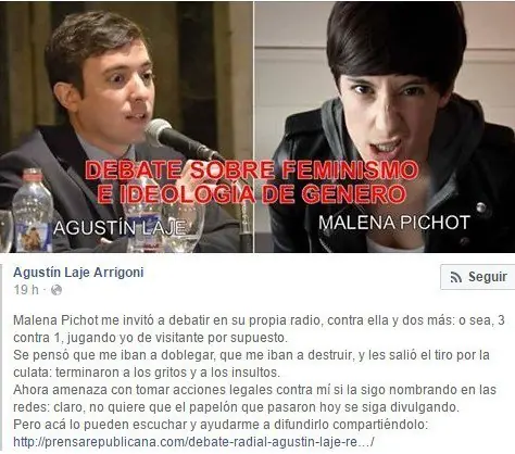 Cerrada de orto a Malena Pichot y al feminismo