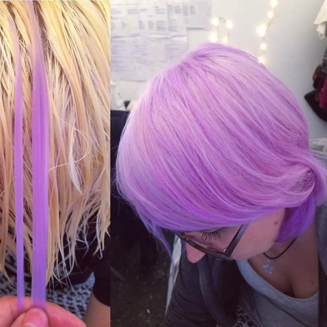 Cómo decolorar el cabello y teñirlo con violeta genciana