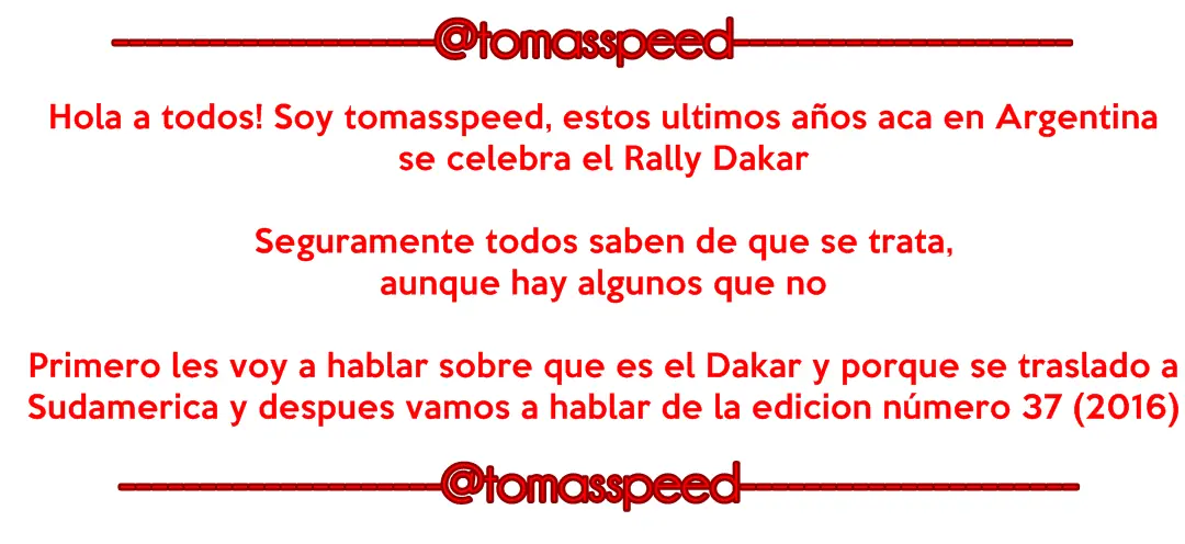 Conoces el Dakar? Pasa! Te cuento la historia (muy completo)