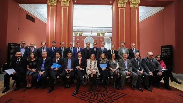 El Presidente dijo que va a fortalecer las obras sociales