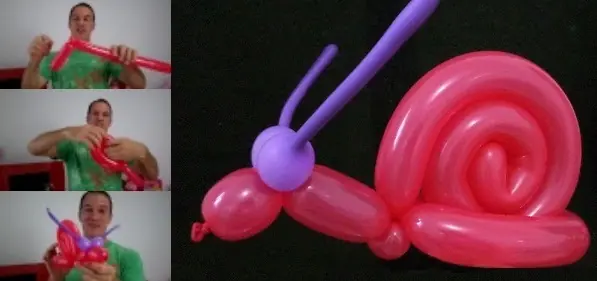 formas con globos largos
