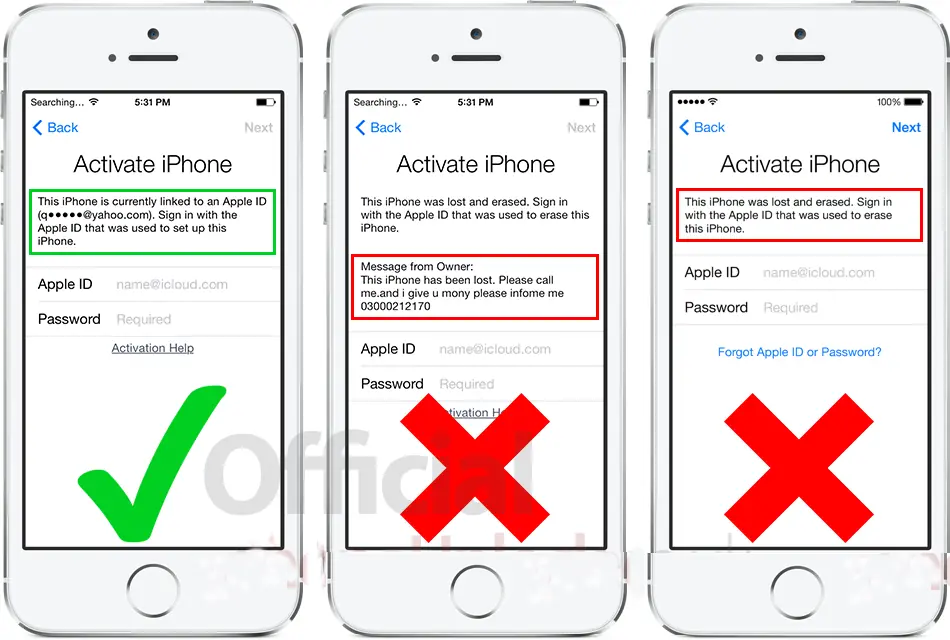 iCloud Lock activación Remoción