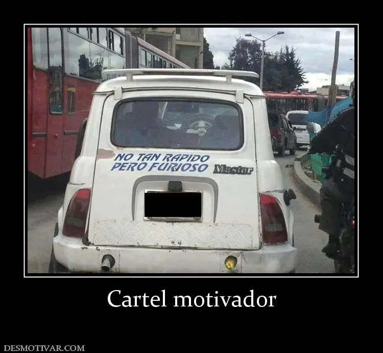 Carteles graciosos en autos