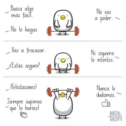 Si no crees en ti mismo nadie lo hará