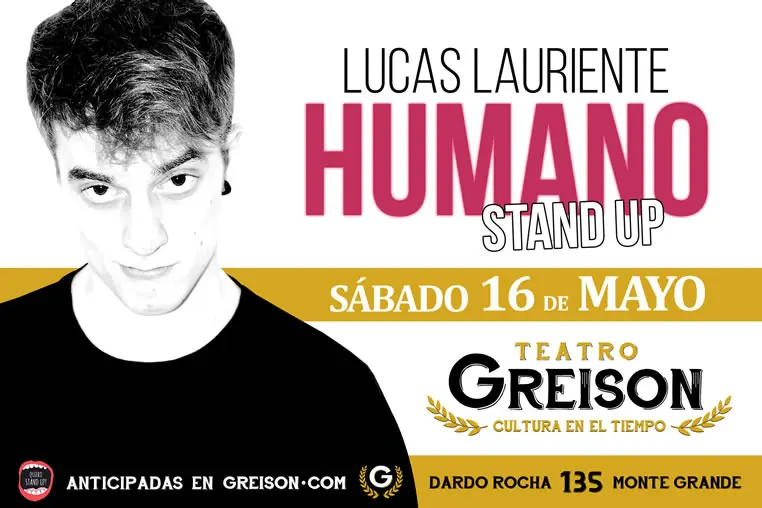 Lucas Lauriente se presenta en Teatro GREISON