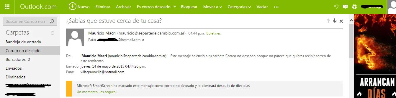 Alguien quiere que Mauri lo visite en su casa (?